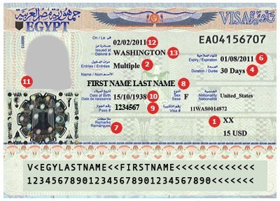 Egypti passi viisumi